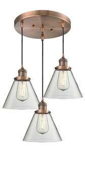 Large Cone 3 Light Multi-Pendant (3442|211/3-AC-G42)