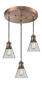 Small Bell 3 Light Multi-Pendant (3442|211/3-AC-G53)
