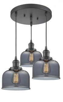 Large Bell 3 Light Multi-Pendant (3442|211/3-OB-G73)