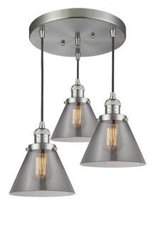 Large Cone 3 Light Multi-Pendant (3442|211/3-SN-G43)