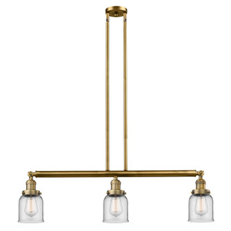 Bell - 3 Light - 38 inch - Brushed Brass - Stem Hung - Adjustable Island Light (3442|213-BB-G52)