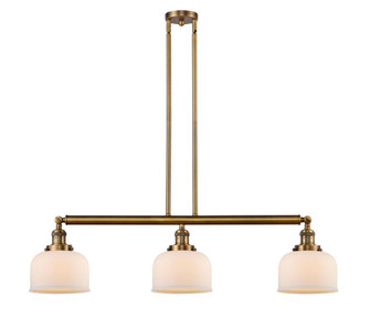 Bell - 3 Light - 41 inch - Brushed Brass - Stem Hung - Adjustable Island Light (3442|213-BB-G71)