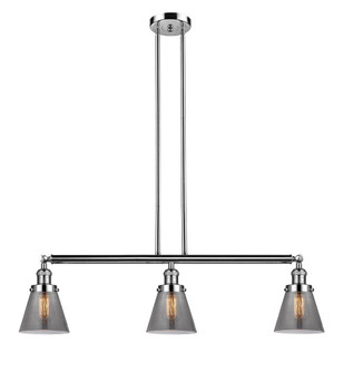 Cone - 3 Light - 39 inch - Polished Nickel - Stem Hung - Adjustable Island Light (3442|213-PN-G63)