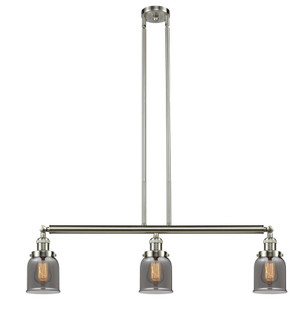 Bell - 3 Light - 38 inch - Brushed Satin Nickel - Stem Hung - Adjustable Island Light (3442|213-SN-G53)