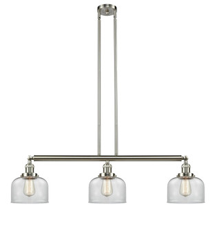 Bell - 3 Light - 41 inch - Brushed Satin Nickel - Stem Hung - Adjustable Island Light (3442|213-SN-G72)