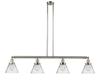 Cone - 4 Light - 52 inch - Polished Nickel - Stem Hung - Adjustable Island Light (3442|214-PN-G42)