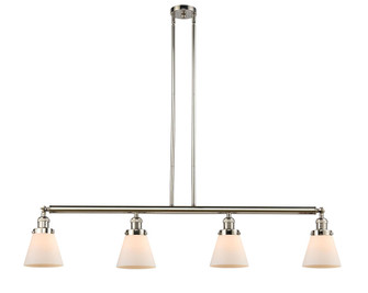 Cone - 4 Light - 51 inch - Polished Nickel - Stem Hung - Adjustable Island Light (3442|214-PN-G61)