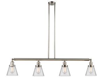 Cone - 4 Light - 51 inch - Polished Nickel - Stem Hung - Adjustable Island Light (3442|214-PN-G62)