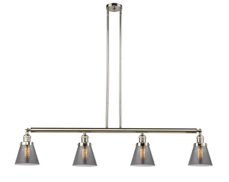 Cone - 4 Light - 51 inch - Polished Nickel - Stem Hung - Adjustable Island Light (3442|214-PN-G63)