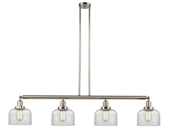 Bell - 4 Light - 53 inch - Polished Nickel - Stem Hung - Adjustable Island Light (3442|214-PN-G72)