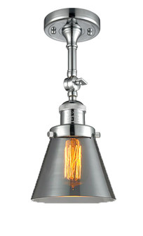 Cone - 1 Light - 6 inch - Polished Chrome - Adjustable Semi-Flush Mount (3442|201F-PC-G63)