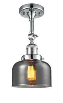 Bell - 1 Light - 8 inch - Polished Chrome - Adjustable Semi-Flush Mount (3442|201F-PC-G73)