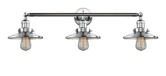 Railroad - 3 Light - 32 inch - Polished Chrome - Bath Vanity Light (3442|205-PC-M7)