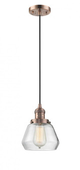 Fulton - 1 Light - 7 inch - Antique Copper - Cord hung - Mini Pendant (3442|201C-AC-G172)
