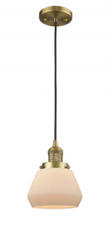 Fulton - 1 Light - 7 inch - Brushed Brass - Cord hung - Mini Pendant (3442|201C-BB-G171)