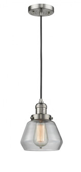 Fulton - 1 Light - 7 inch - Brushed Satin Nickel - Cord hung - Mini Pendant (3442|201C-SN-G172)