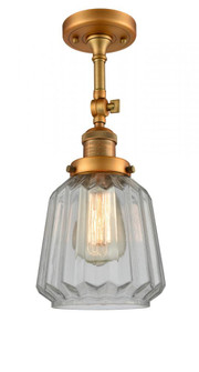 Chatham - 1 Light - 7 inch - Brushed Brass - Adjustable Semi-Flush Mount (3442|201F-BB-G142)