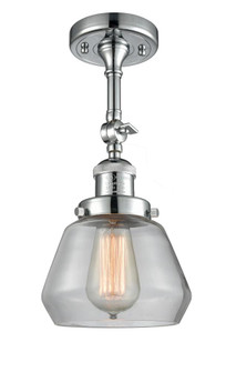 Fulton - 1 Light - 7 inch - Polished Chrome - Adjustable Semi-Flush Mount (3442|201F-PC-G172)