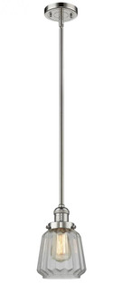 Chatham - 1 Light - 7 inch - Polished Nickel - Stem Hung - Mini Pendant (3442|201S-PN-G142)