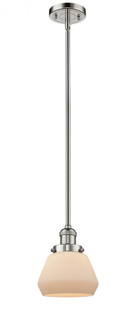 Fulton - 1 Light - 7 inch - Polished Nickel - Stem Hung - Mini Pendant (3442|201S-PN-G171)
