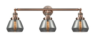 Fulton - 3 Light - 30 inch - Antique Copper - Bath Vanity Light (3442|205-AC-G173)