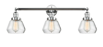 Fulton - 3 Light - 30 inch - Polished Chrome - Bath Vanity Light (3442|205-PC-G172)