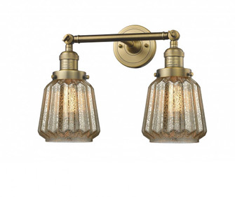 Chatham - 2 Light - 16 inch - Brushed Brass - Adjustable Bath Vanity Light (3442|208-BB-G146)