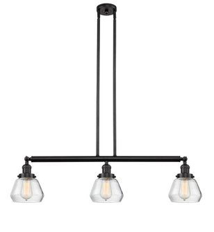 Fulton - 3 Light - 39 inch - Oil Rubbed Bronze - Stem Hung - Adjustable Island Light (3442|213-OB-G172)