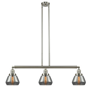 Fulton - 3 Light - 39 inch - Brushed Satin Nickel - Stem Hung - Adjustable Island Light (3442|213-SN-G173)