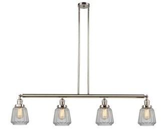 Chatham - 4 Light - 51 inch - Polished Nickel - Stem Hung - Adjustable Island Light (3442|214-PN-G142)