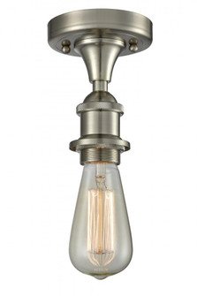 Bare Bulb - 1 Light - 5 inch - Brushed Satin Nickel - Semi-Flush Mount (3442|516-1C-SN)