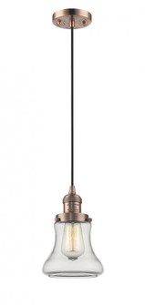 Bellmont - 1 Light - 6 inch - Antique Copper - Cord hung - Mini Pendant (3442|201C-AC-G192)