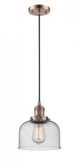 Bell - 1 Light - 8 inch - Antique Copper - Cord hung - Mini Pendant (3442|201C-AC-G74)