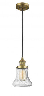 Bellmont - 1 Light - 6 inch - Brushed Brass - Cord hung - Mini Pendant (3442|201C-BB-G194)