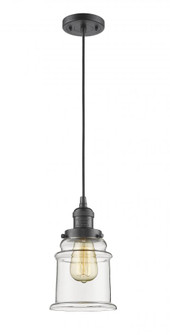 Canton - 1 Light - 6 inch - Oil Rubbed Bronze - Cord hung - Mini Pendant (3442|201C-OB-G182)