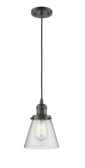 Cone - 1 Light - 6 inch - Oil Rubbed Bronze - Cord hung - Mini Pendant (3442|201C-OB-G64)
