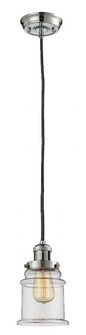 Canton - 1 Light - 6 inch - Polished Nickel - Cord hung - Mini Pendant (3442|201C-PN-G182)