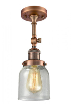 Bell - 1 Light - 5 inch - Antique Copper - Adjustable Semi-Flush Mount (3442|201F-AC-G54)