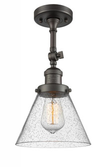 Cone - 1 Light - 8 inch - Oil Rubbed Bronze - Adjustable Semi-Flush Mount (3442|201F-OB-G44)