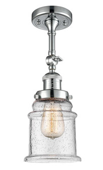 Canton - 1 Light - 6 inch - Polished Chrome - Adjustable Semi-Flush Mount (3442|201F-PC-G184)