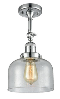 Bell - 1 Light - 8 inch - Polished Chrome - Adjustable Semi-Flush Mount (3442|201F-PC-G74)