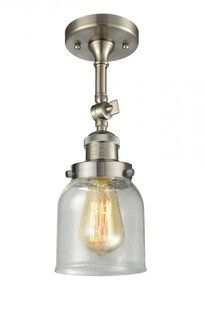 Bell - 1 Light - 5 inch - Brushed Satin Nickel - Adjustable Semi-Flush Mount (3442|201F-SN-G54)