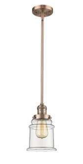 Canton - 1 Light - 7 inch - Antique Copper - Stem Hung - Mini Pendant (3442|201S-AC-G182)