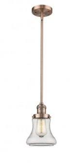 Bellmont - 1 Light - 7 inch - Antique Copper - Stem Hung - Mini Pendant (3442|201S-AC-G192)