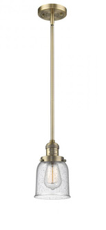 Bell - 1 Light - 5 inch - Brushed Brass - Stem Hung - Mini Pendant (3442|201S-BB-G54)