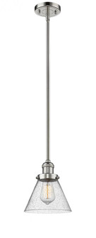 Cone - 1 Light - 8 inch - Polished Nickel - Stem Hung - Mini Pendant (3442|201S-PN-G44)