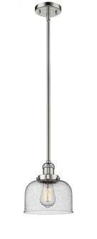 Bell - 1 Light - 8 inch - Polished Nickel - Stem Hung - Mini Pendant (3442|201S-PN-G74)