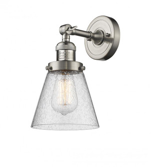 Cone - 1 Light - 6 inch - Brushed Satin Nickel - Adjustable Sconce (3442|203-SN-G64)
