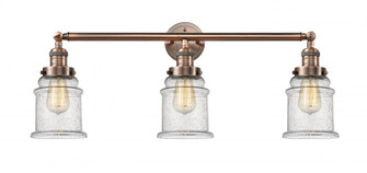 Canton - 3 Light - 30 inch - Antique Copper - Bath Vanity Light (3442|205-AC-G184)
