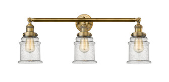 Canton - 3 Light - 30 inch - Brushed Brass - Bath Vanity Light (3442|205-BB-G184)